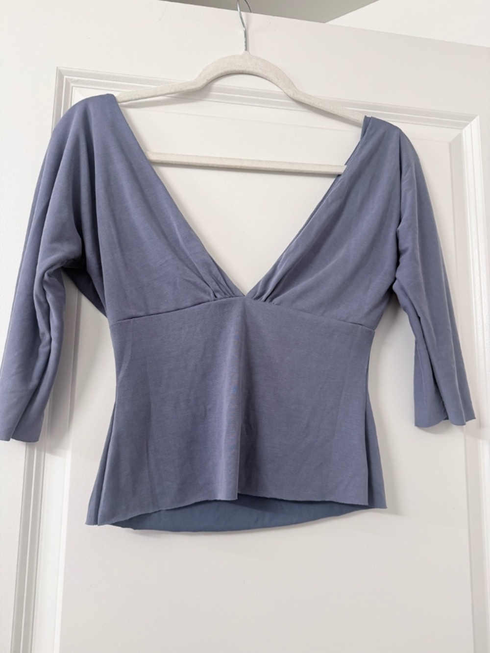 With Jean Lana Top (S) - Slate Blue (NWT)